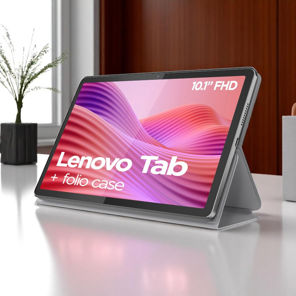 Lenovo Tab, 10.1" WUXGA, MediaTek Helio G85, 4GB, 128GB, Android 14 + Funda Folio + Audífonos Lenovo TWS
