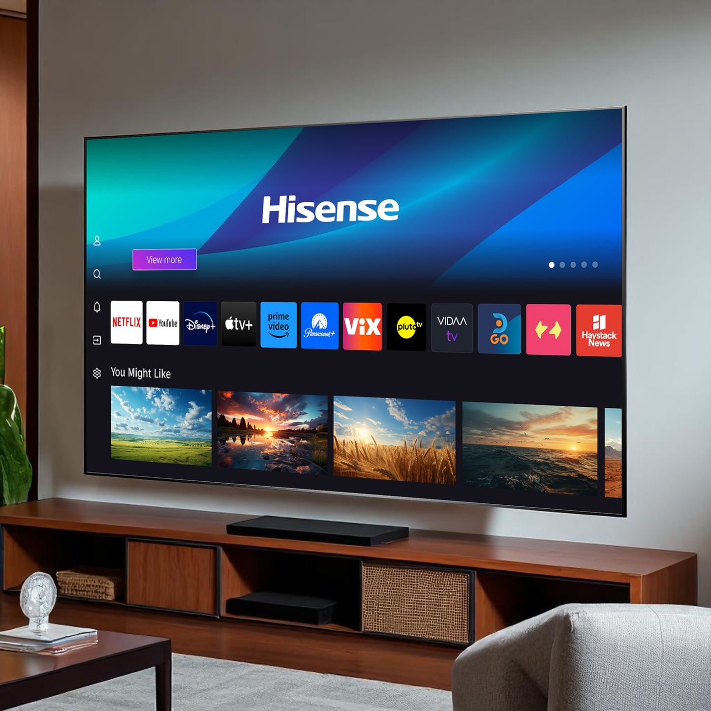 Televisor Hisense de 55" | Smart TV | UHD 4K | 55A6NV