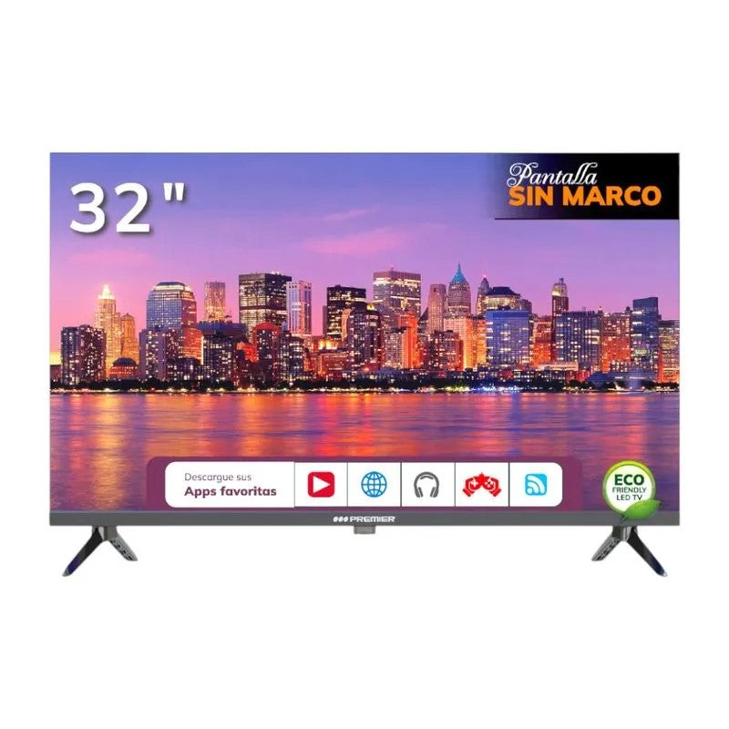 Televisor Premier 32" / HD / Smart / Dvb-T2 / Sin Marco