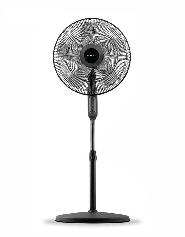 Abanico Pedestal 16" C/Control Sankey Negro