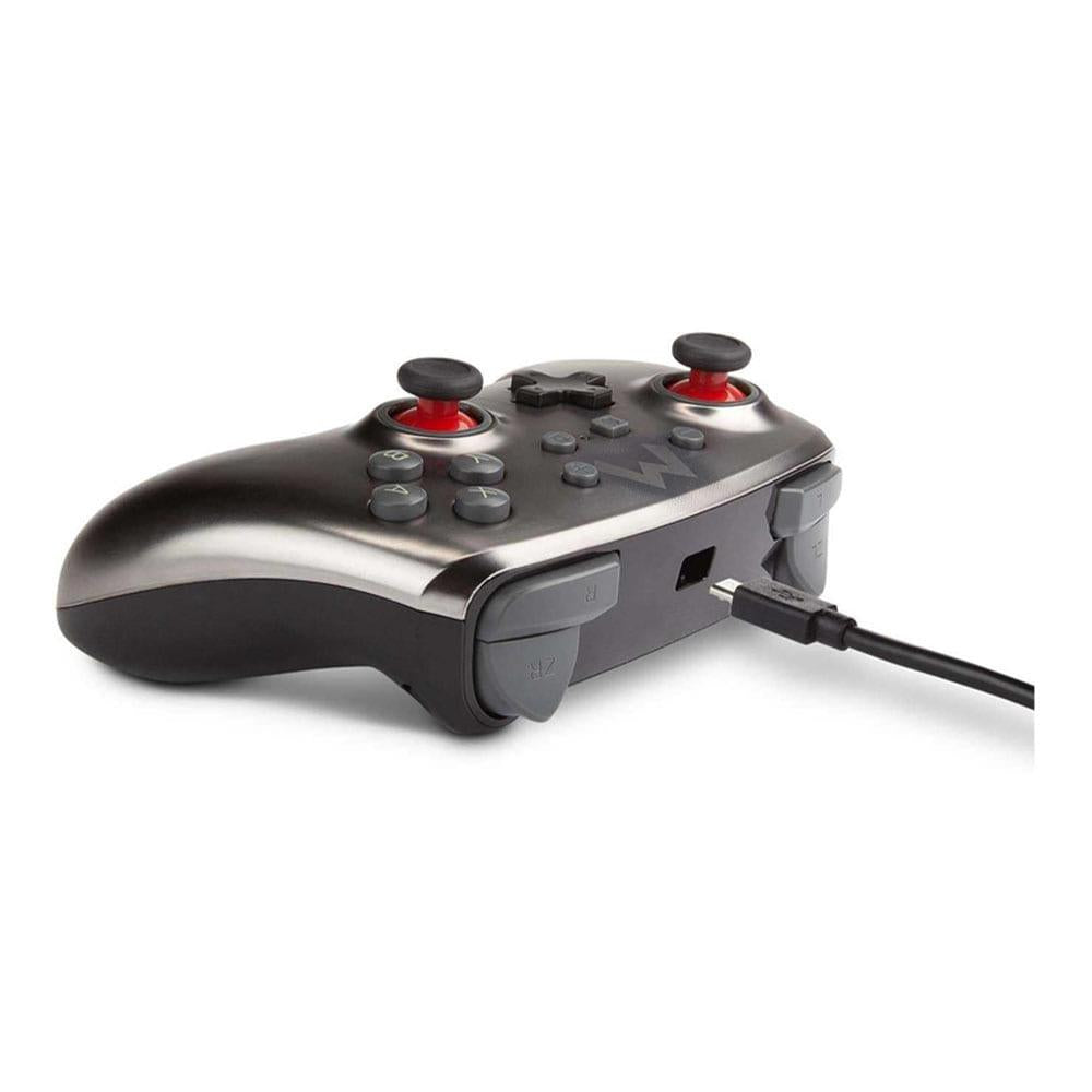 Control Alámbrico Para Nintendo Switch Mario Power A Metálico