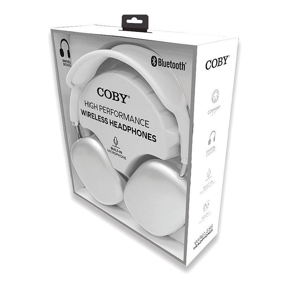 Audífonos Plegables Inalámbricos Coby Plateados