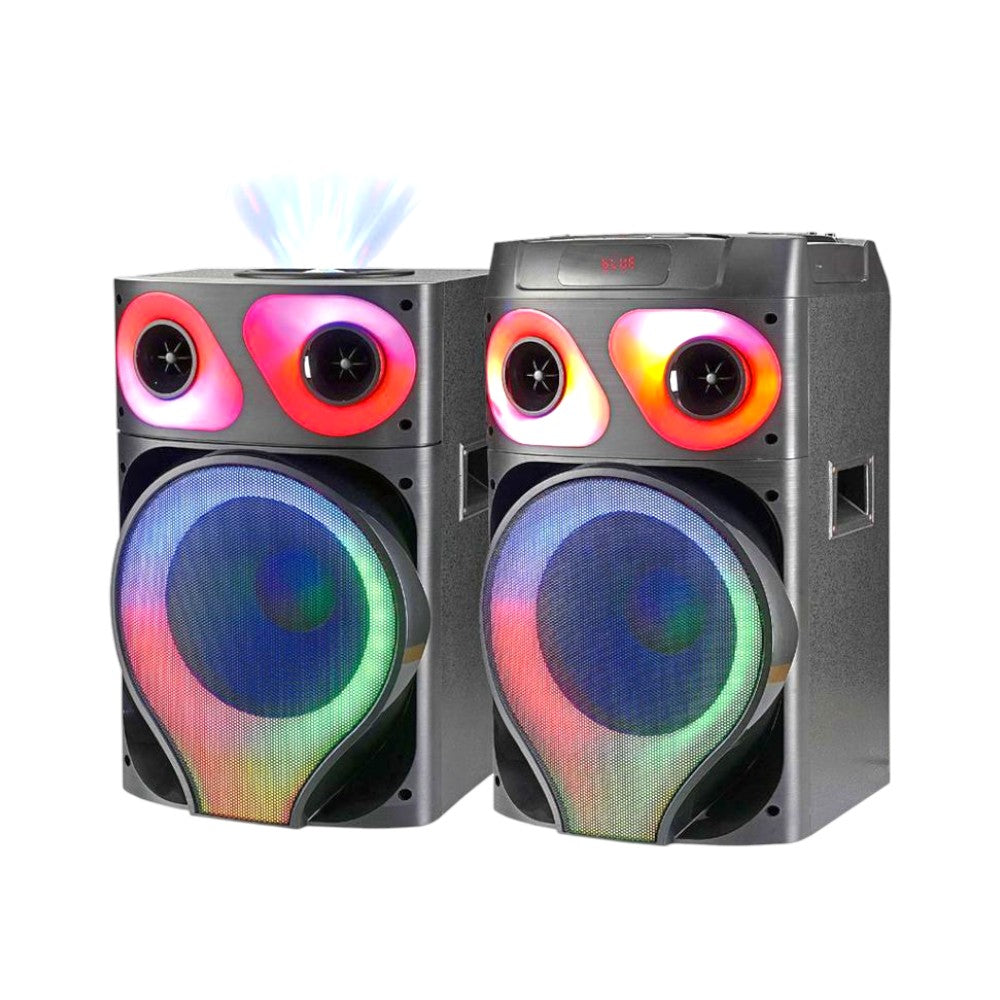 Bocina Sankey Doble 12" / 60 W / Bluetooth / LED