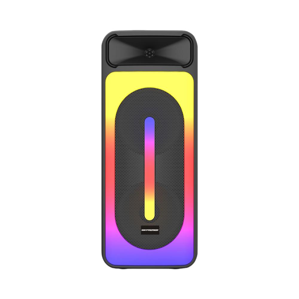 Bocina Recargable Premier 8”X2 Negra