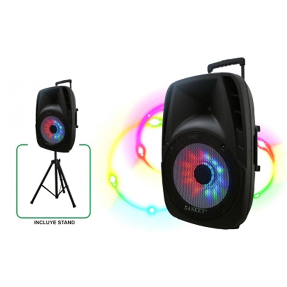 Bocina Sankey Con Amplificador Con Tripode de 15"