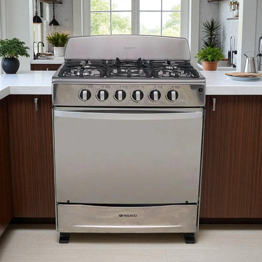 Estufa Nisato de 30" / 5 Quemadores /  Silver