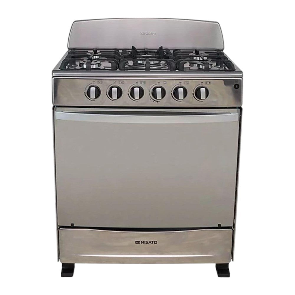 Estufa Nisato de 30" / 5 Quemadores / Silver