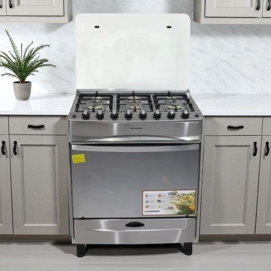 Estufa A Gas Premier 30" / 6 Quem / Acero Inox