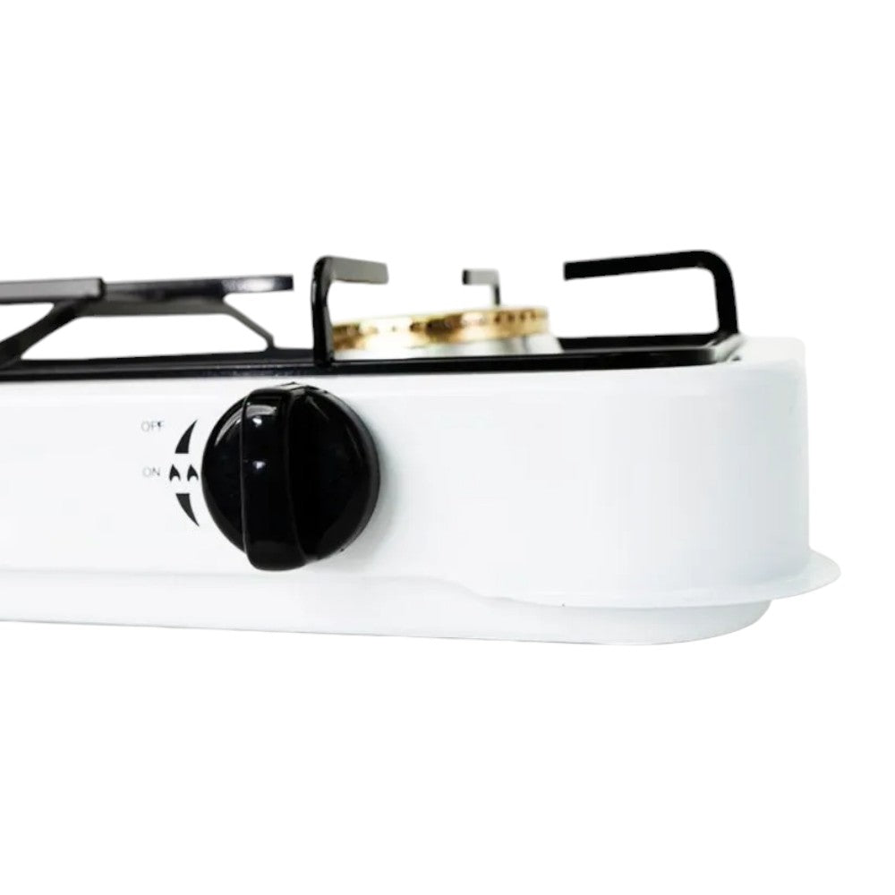 Estufa a Gas Home Elegance de Mesa / 2 Quemadores - Blanca