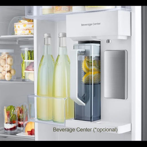 Refrigerador Samsung SbS 23pc / Con Dispensador Inverter Blu/Wht