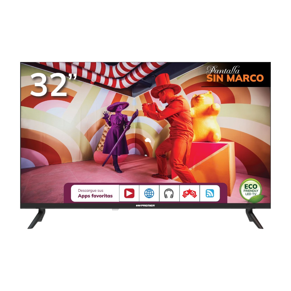 Televisor Premier 32" HD Smart / Sin Marco / Con DVB-T2