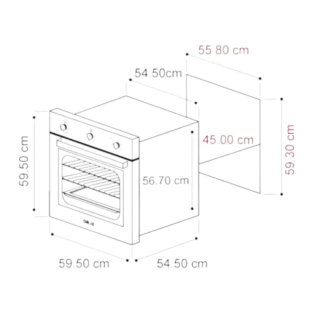 Horno Eléctrico Drija 72 Litros / Multifuncional