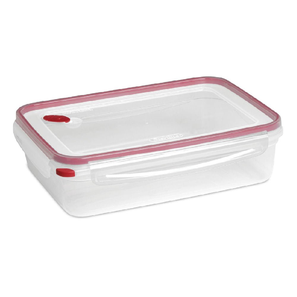 Envase De Plástico Con Tapa Sterilite Rectangular