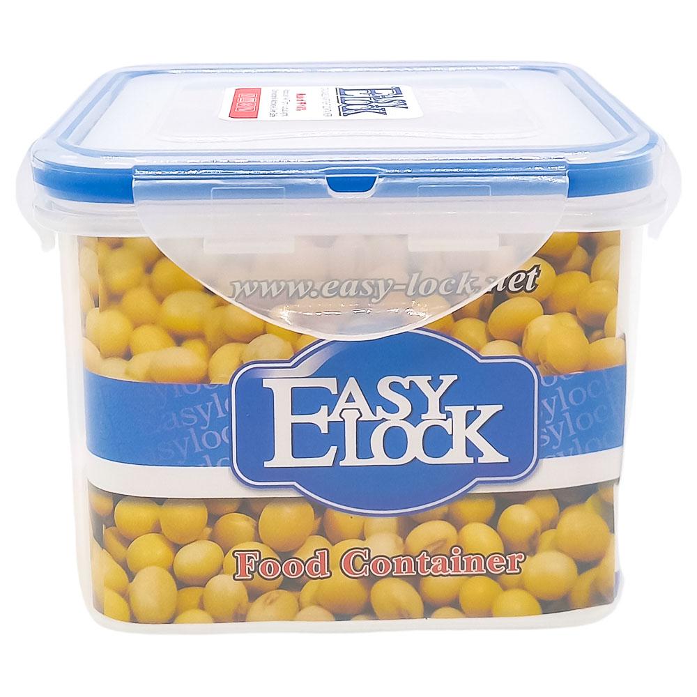 Envase Plástico Con Tapa Easy Lock Cuadrado 700 ml