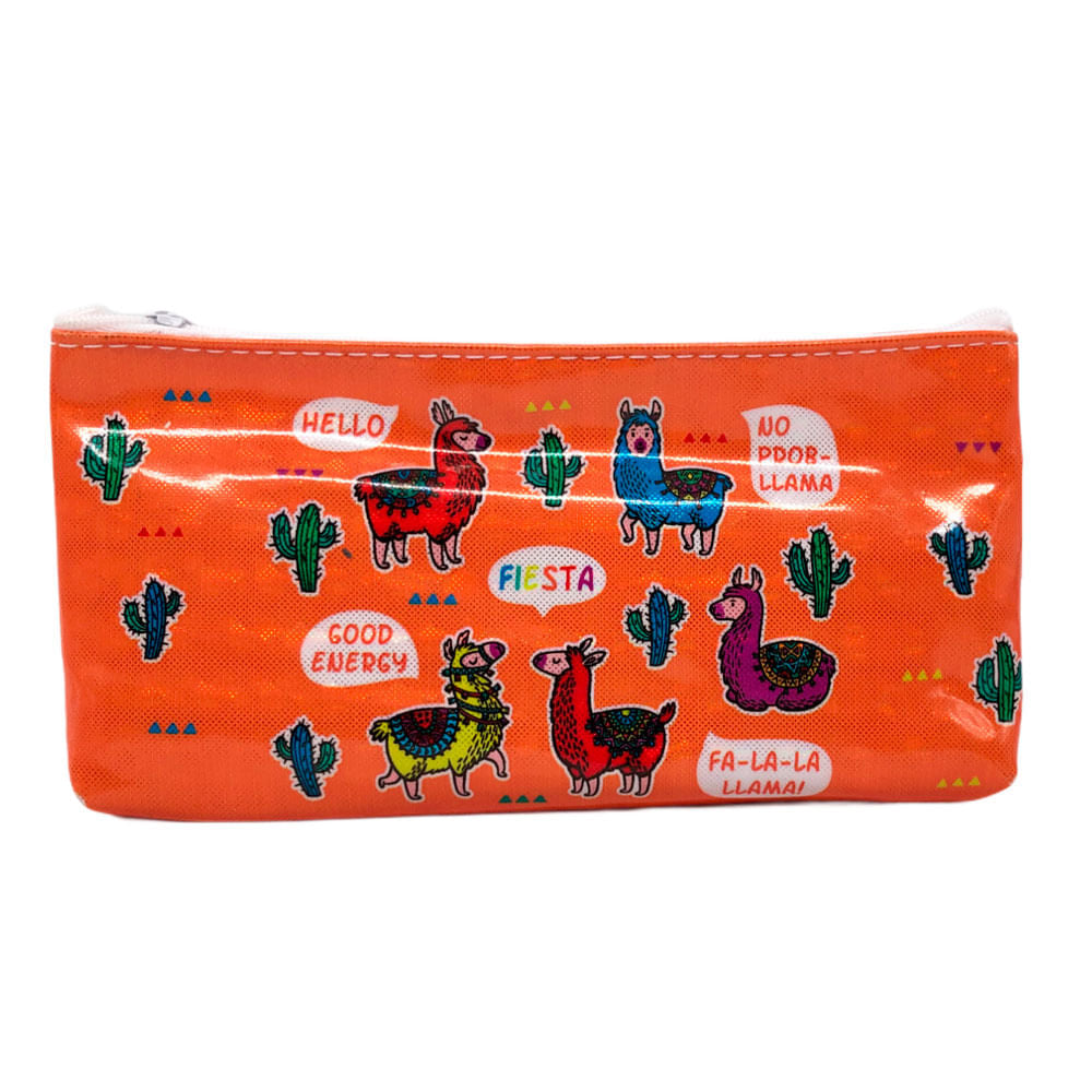 Cartuchera Imagen School Plástica Diseños Llama - Surtido