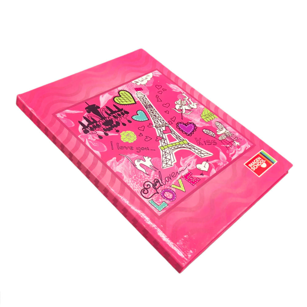 Cuaderno Empastado Mediano Raya Ancha Imagen School Pets 5 Materias de 300 Páginas - Surtido