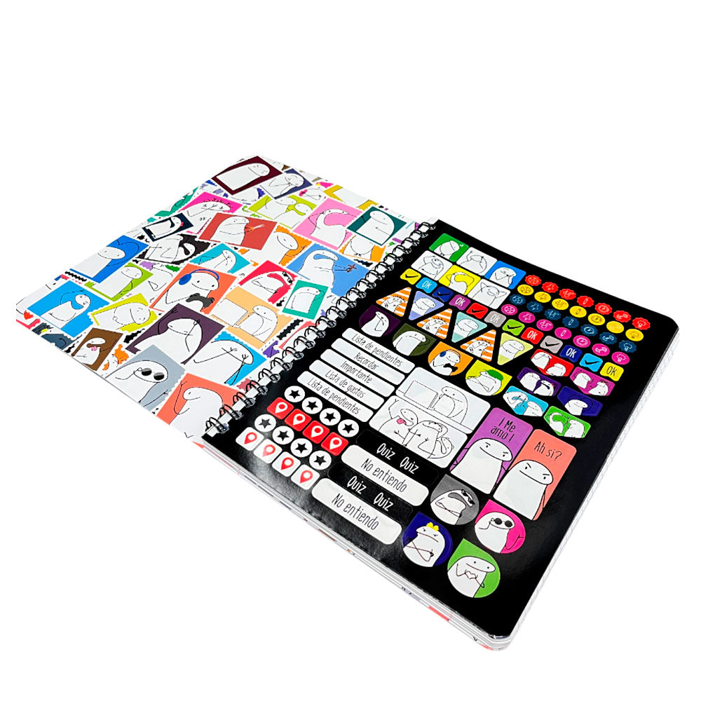 Libreta Grande Norma de Espiral Doble / Flork / 3 Materias