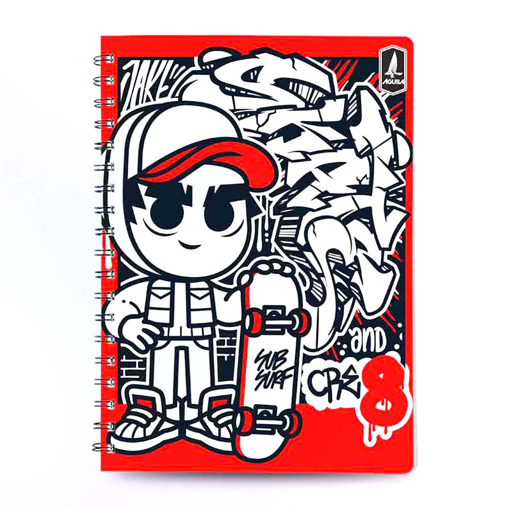 Cuaderno Con Espiral Doble 5 Materias Subway Surfers de 300 Páginas - Surtido