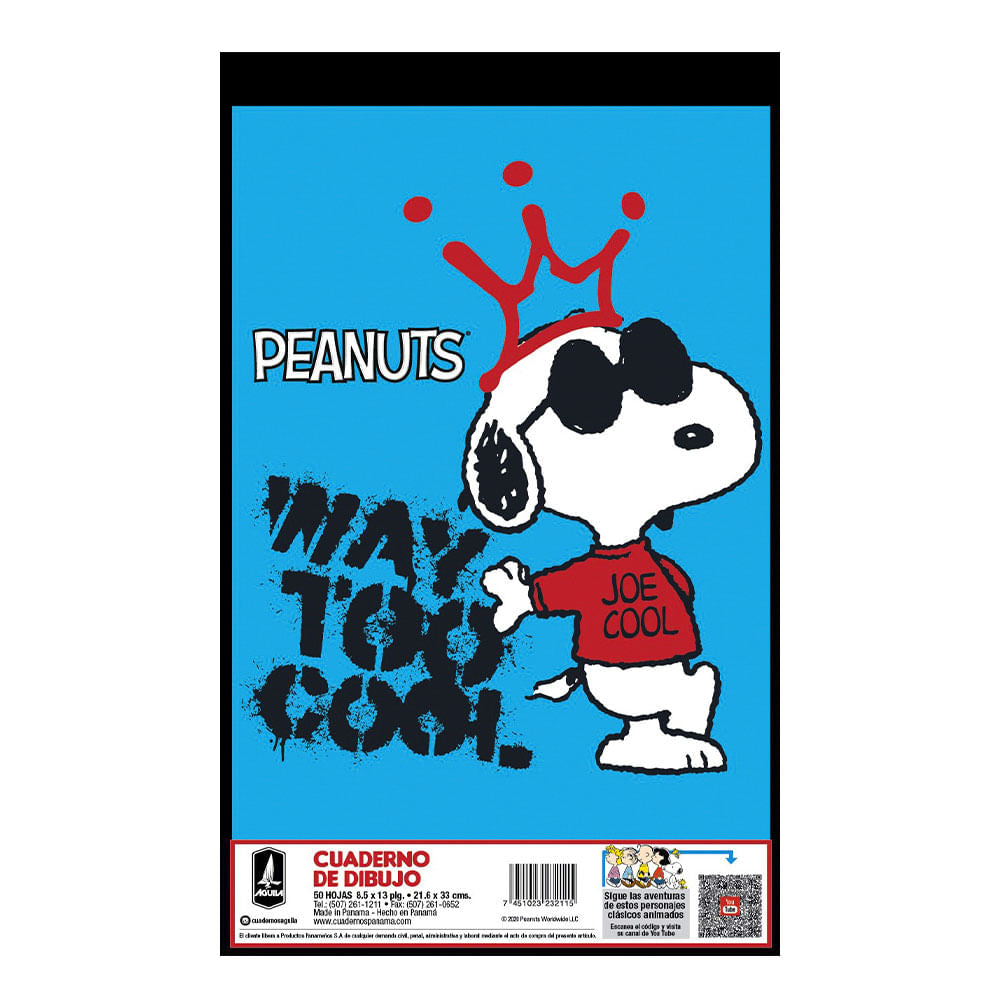 Libreta de Dibujo y Pintura Snoopy