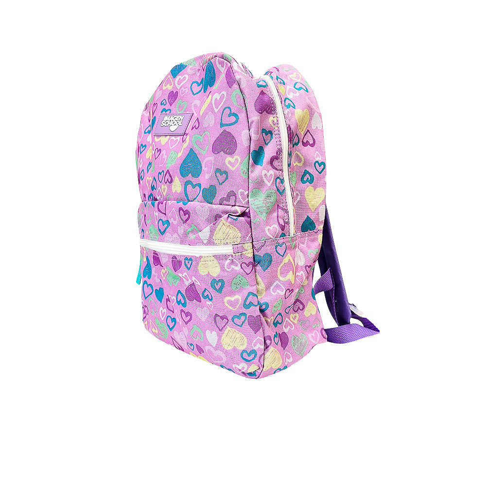 Mochila Escolar 17” Imagen School Print/Niña/Morado