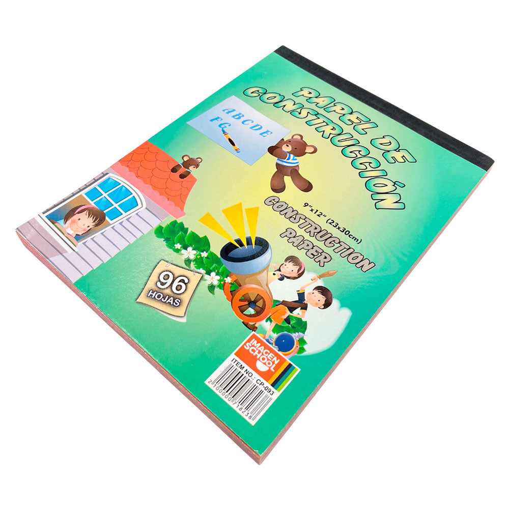 Papel de Construcción Imagen School / 96 Hojas / 9"x12"
