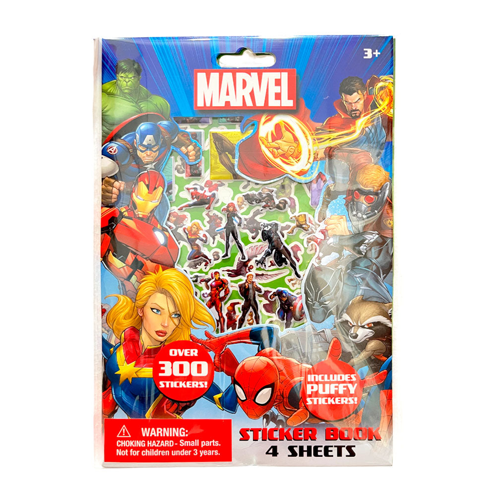 Libro de Stickers Avengers / 4 Hojas / 300 Stickers