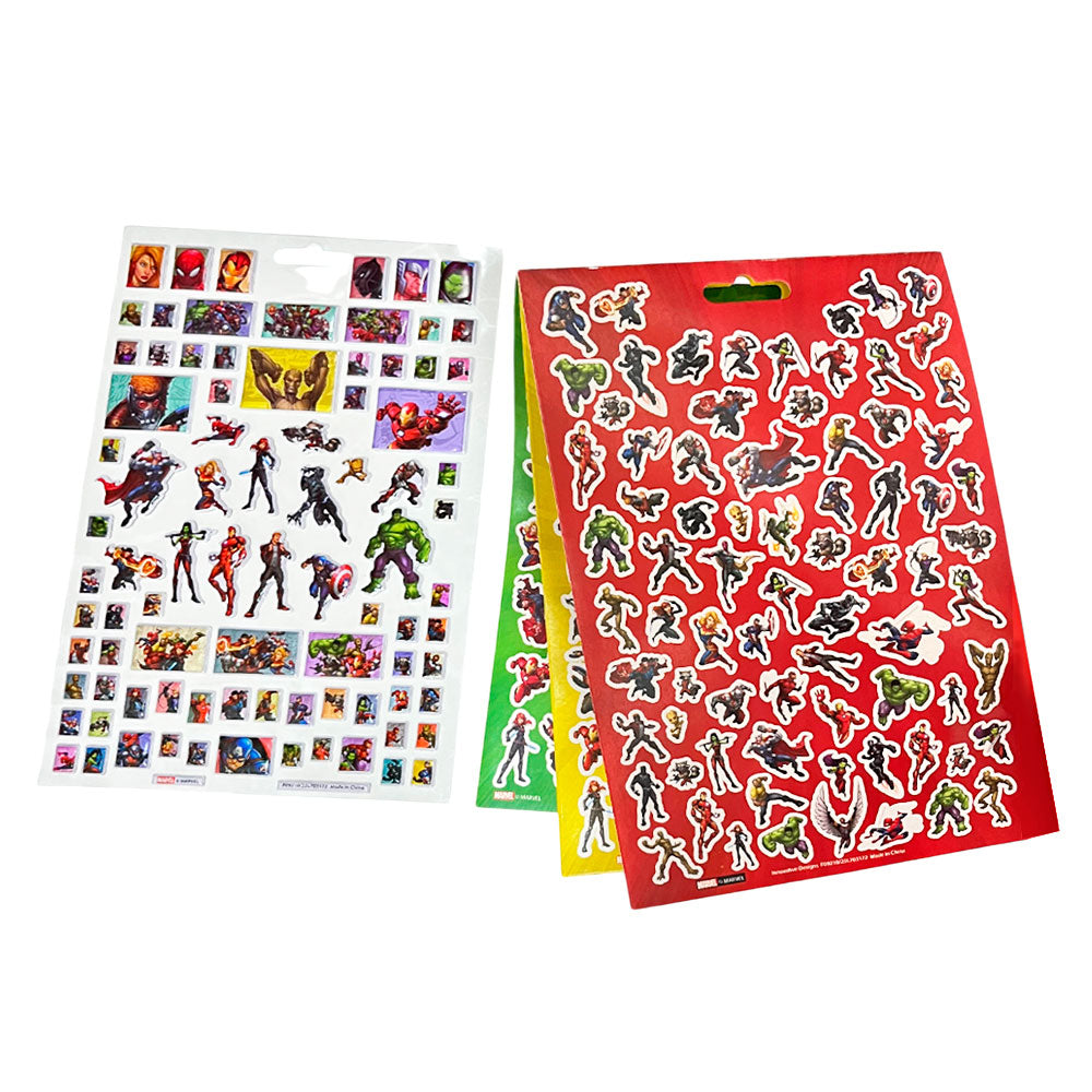Libro de Stickers Avengers / 4 Hojas / 300 Stickers