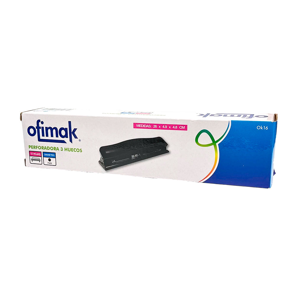 Perforadora de 3 Huecos Ofimax