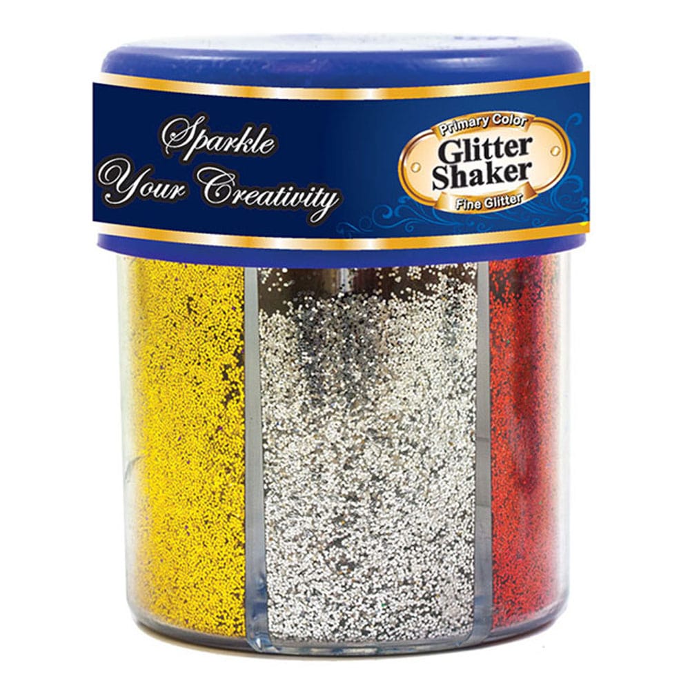 Escarcha Bazic en Pote Colores Primarios de 6 Colores