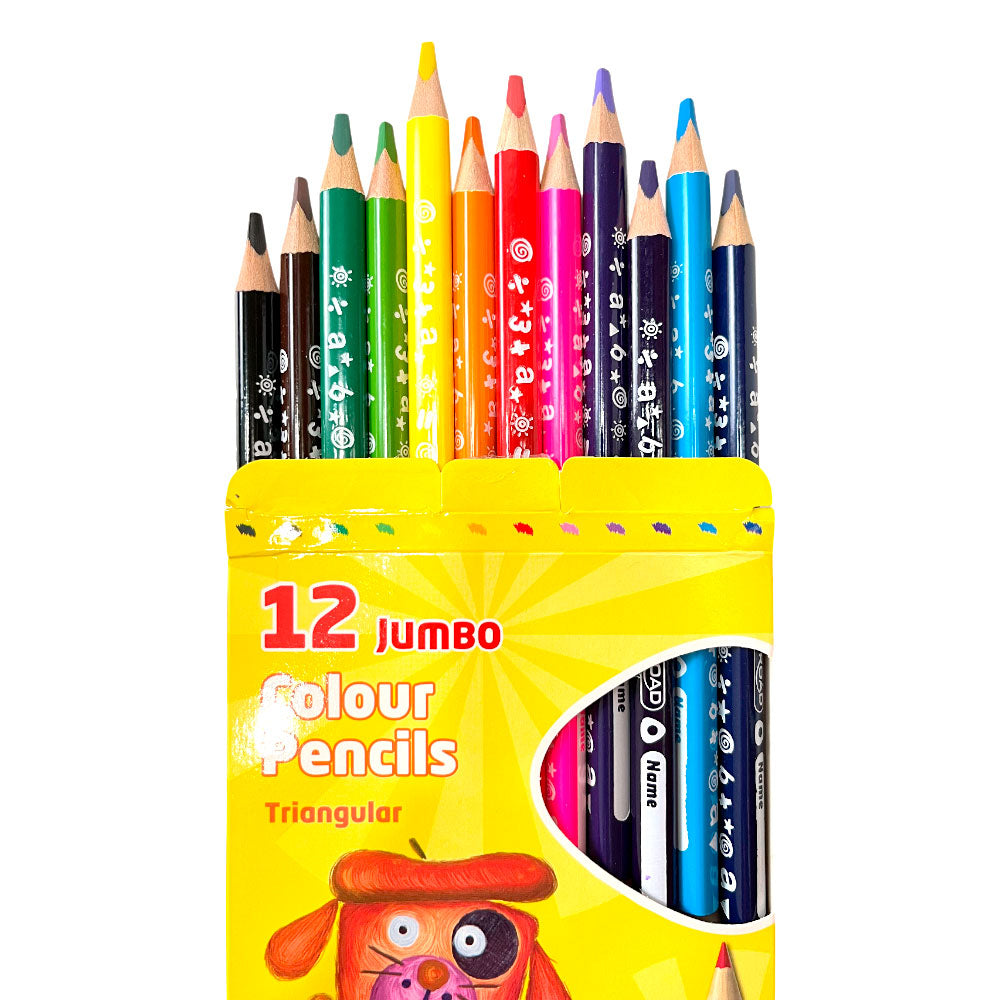 Lápices de Colores Keyroad / 12 Unidades / Jumbo / Triangular