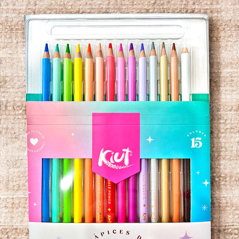 Lápices de Colores Kiut Norma / 15 Unidades