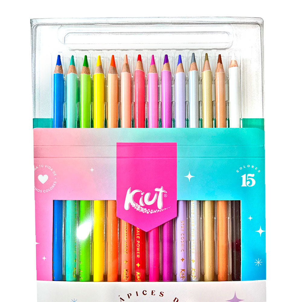 Lápices de Colores Kiut Norma / 15 Unidades