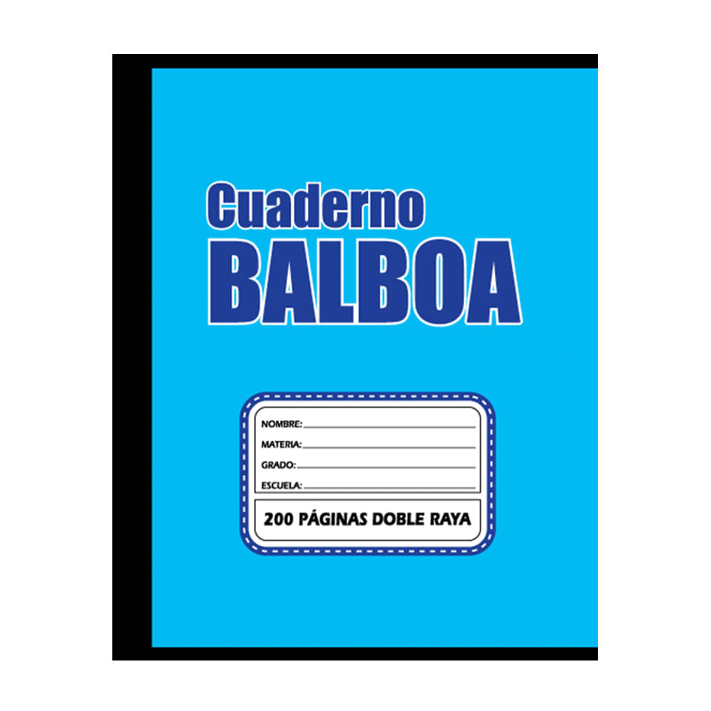 Cuaderno Grapado Pequeño Doble Raya Balboa Sencillo de 200 Páginas - Surtido