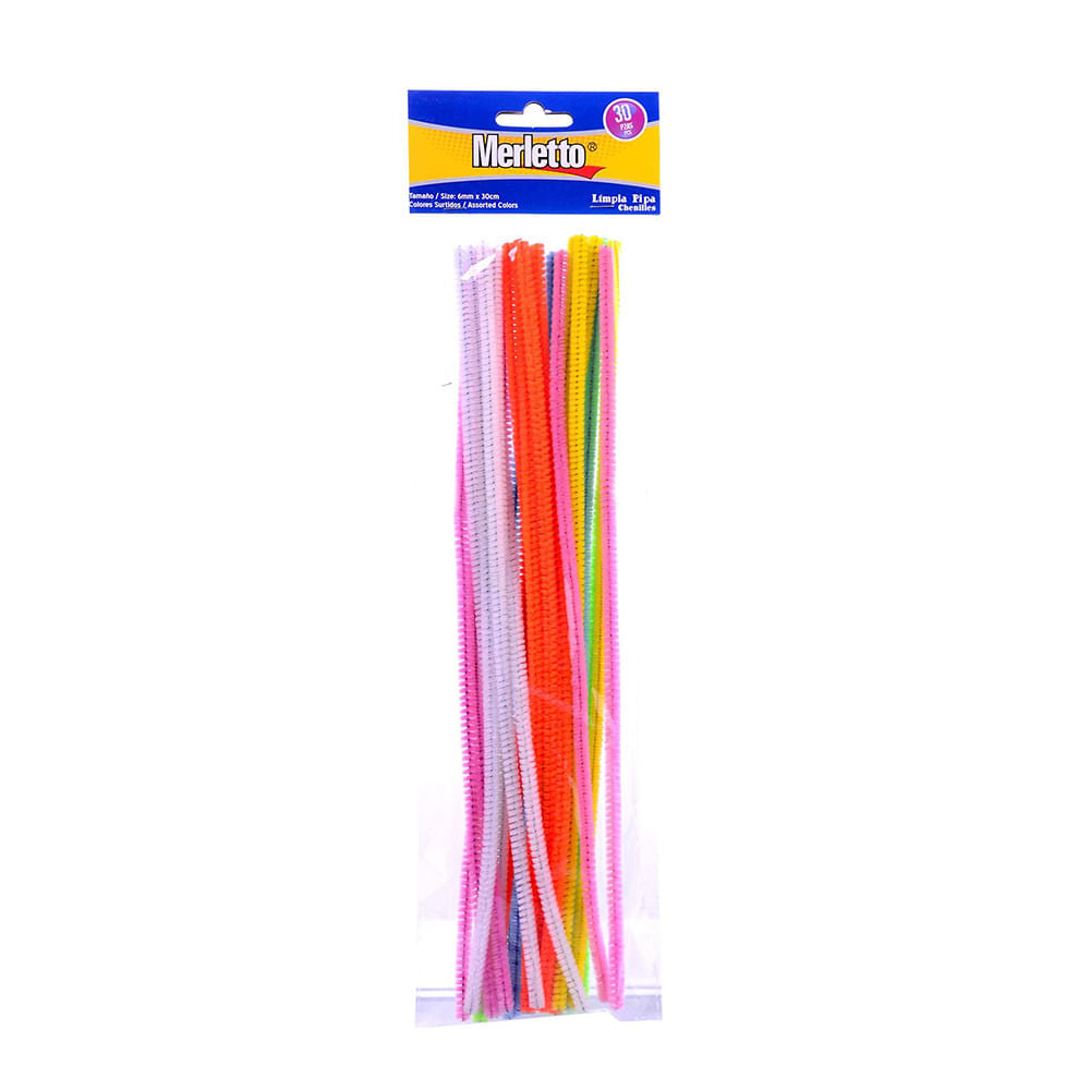 Limpiapipas Merletto de Colores Neón 30 Piezas