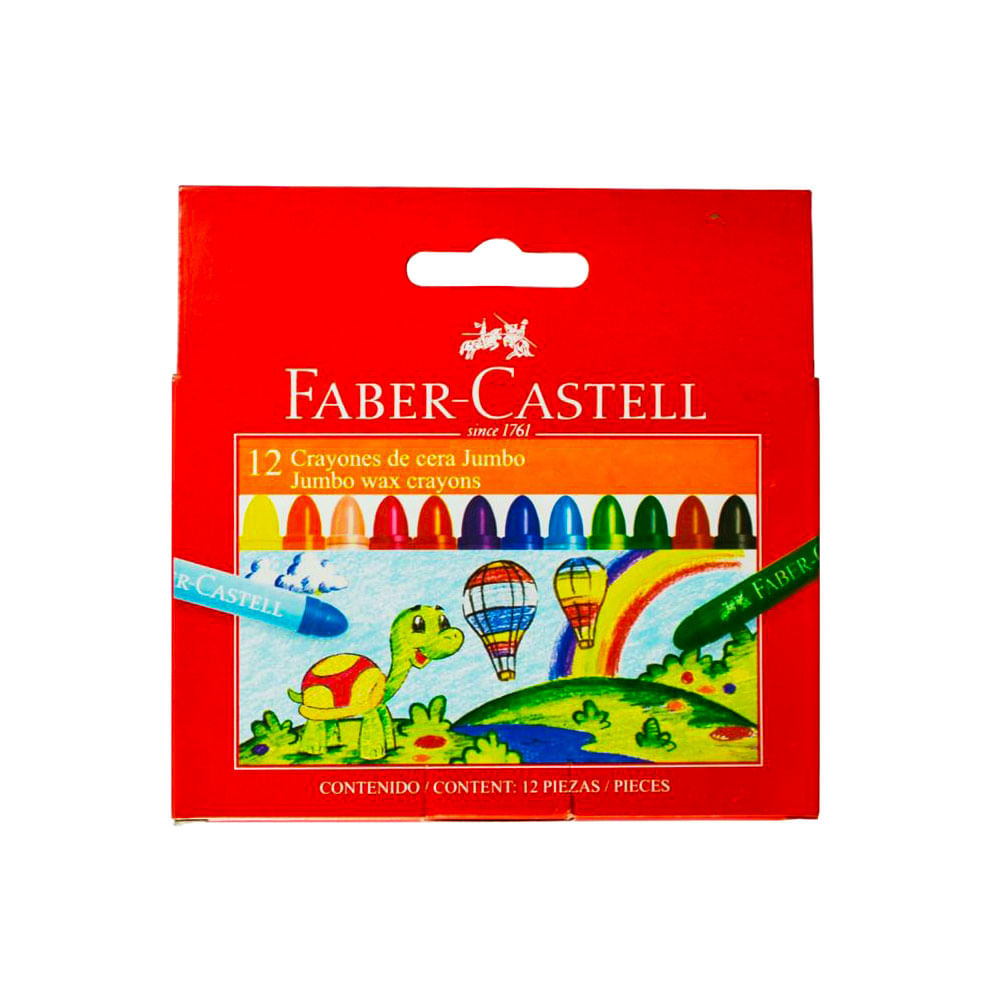 Crayones Jumbo Faber Castell 12 Colores