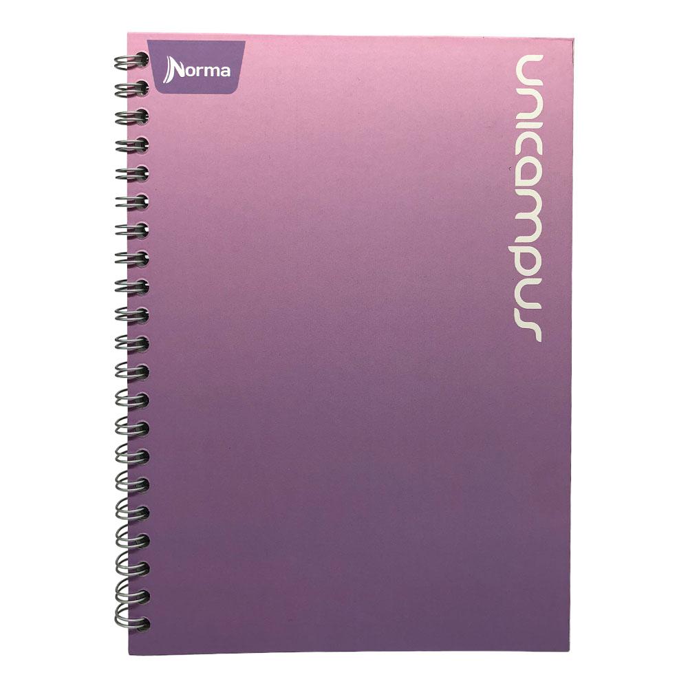 Libreta Con Espiral Doble Norma Unicampus Raya Ancha 1 Materia de 160 Páginas