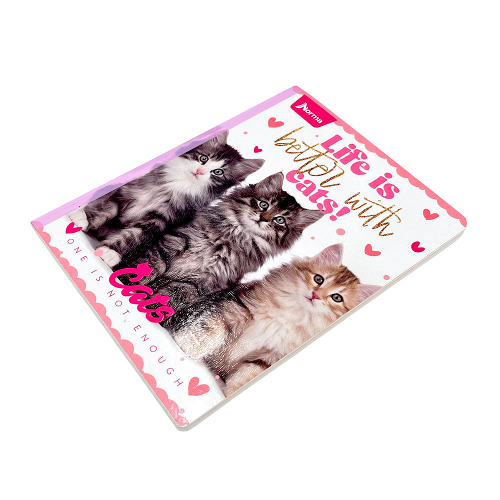 Cuaderno Cosido Norma Cats/Dogs - Raya Ancha / 200 Páginas / Surtido