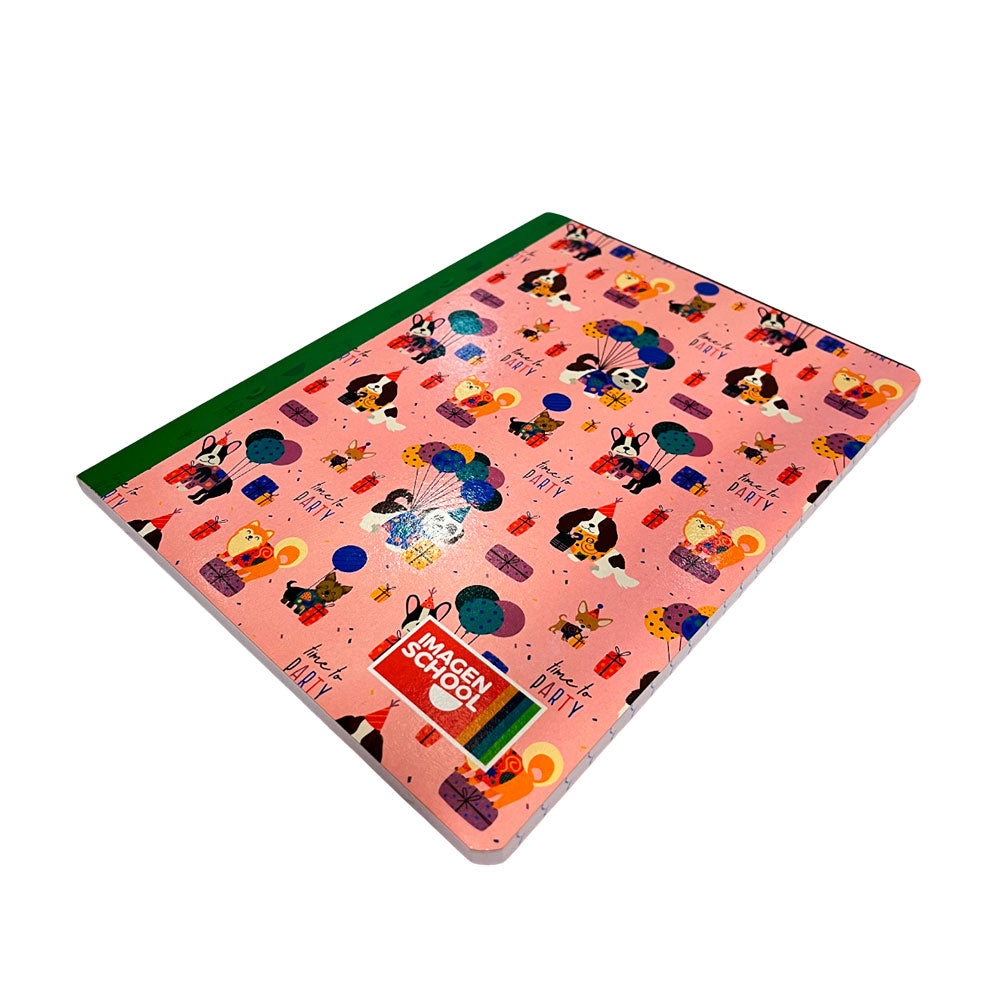 Set 3 Cuaderno Cosido Pequeño Imagen School / 200 Páginas / Raya Ancha / Girl