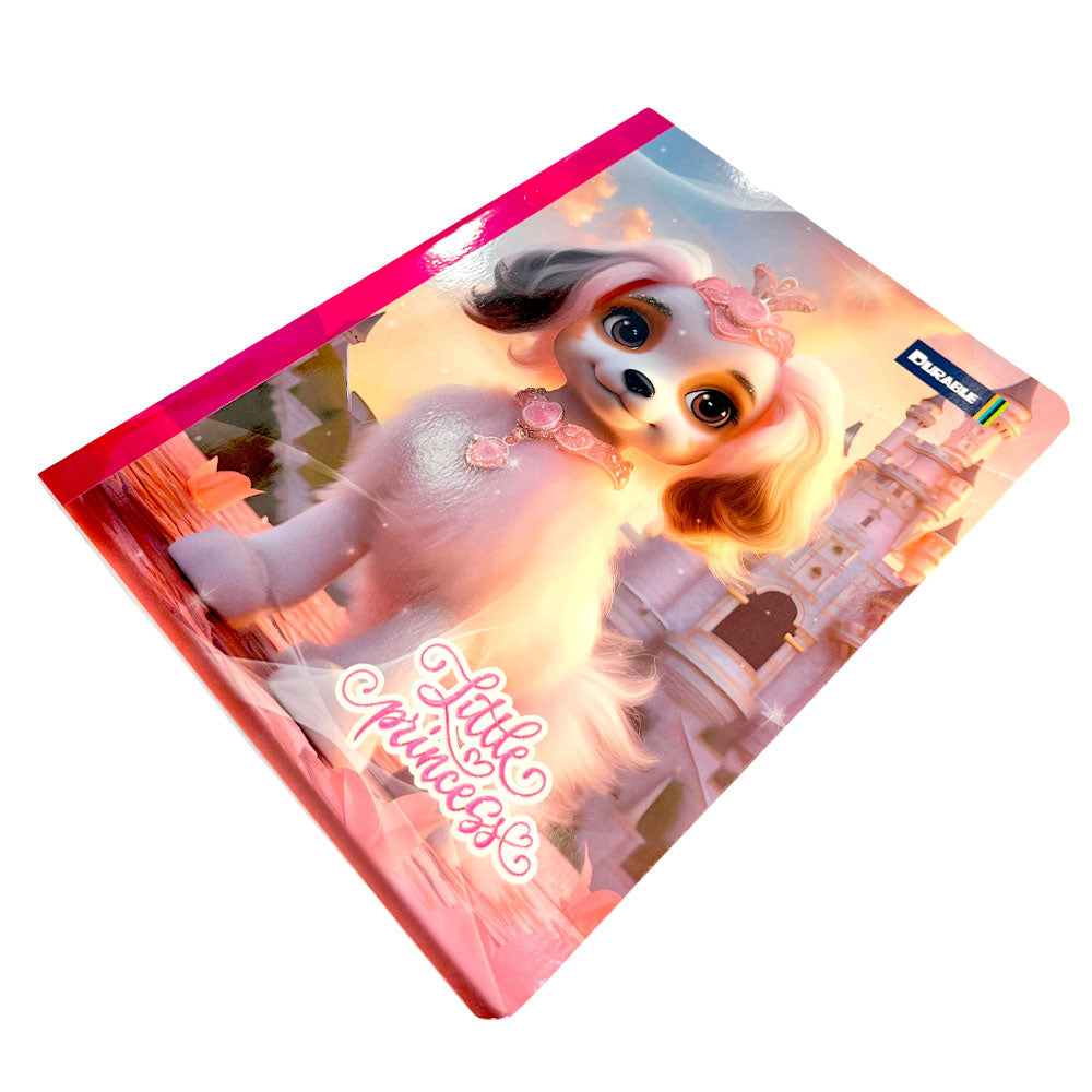 Cuaderno Cosido Grande Durable Para Niña / 200 Páginas / Doble Raya / Surtido
