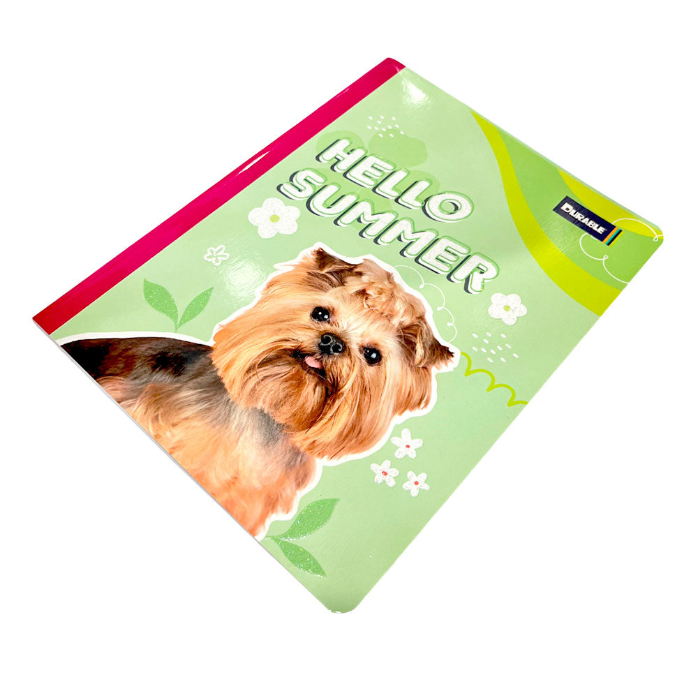 Cuaderno Cosido Grande Durable Para Niña / 200 Páginas / Doble Raya / Surtido