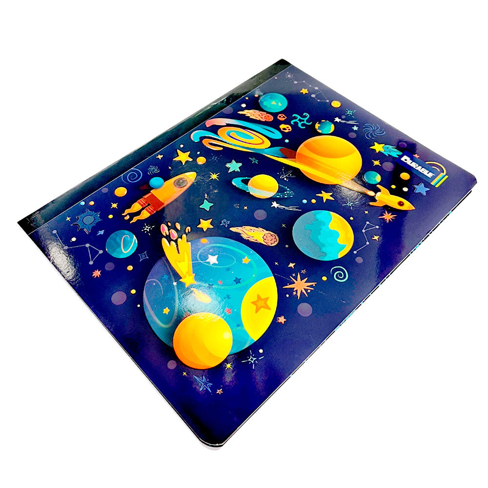 Cuaderno Cosido Grande Durable Para Niño / 200 Páginas / Doble Raya / Surtido