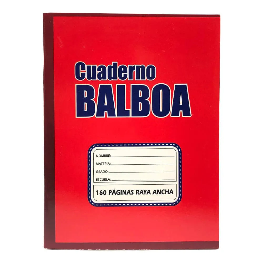 Cuaderno Grapado Raya Ancha Balboa de 160 Páginas - Surtido