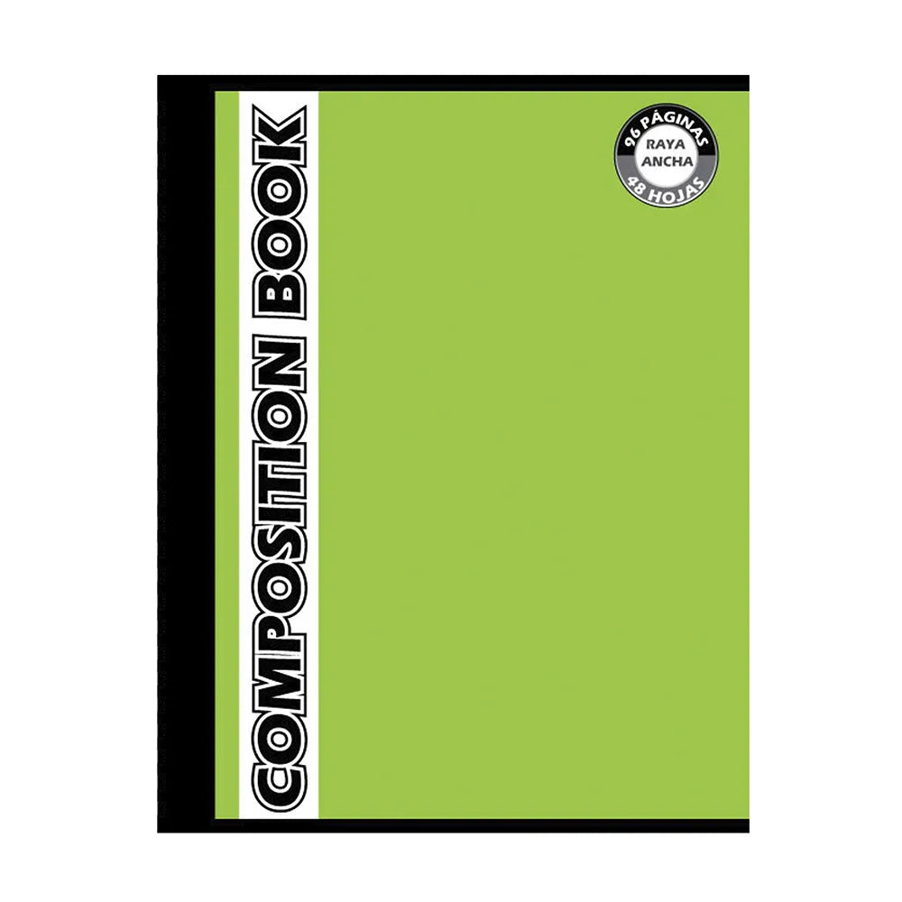 Cuaderno Cosido Mediano Composition de 96 Páginas / Raya Ancha / Surtido