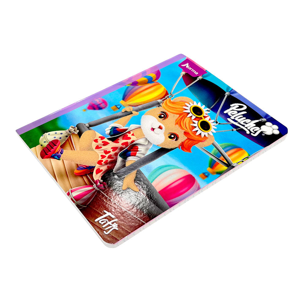 Cuaderno Cosido Grande Norma Peluches - Doble Raya / 200 Páginas / Surtido