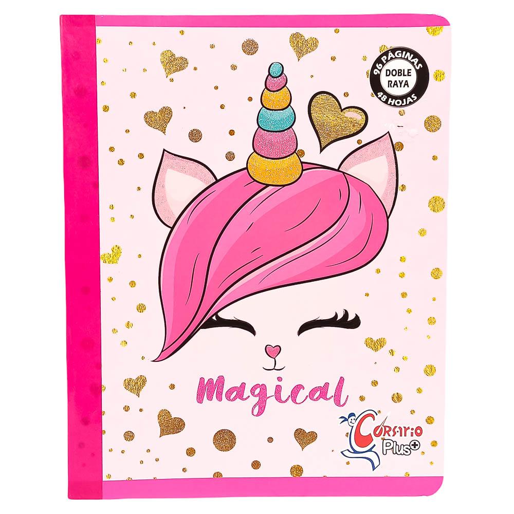 Cuaderno Cosido Grande Doble Raya Corsario Plus 96 Páginas - Surtido