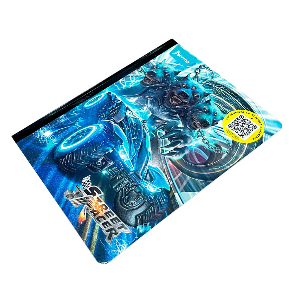 Cuaderno Cosido Grande Norma Street Racer - Cuadrito / 160 Páginas / Surtido