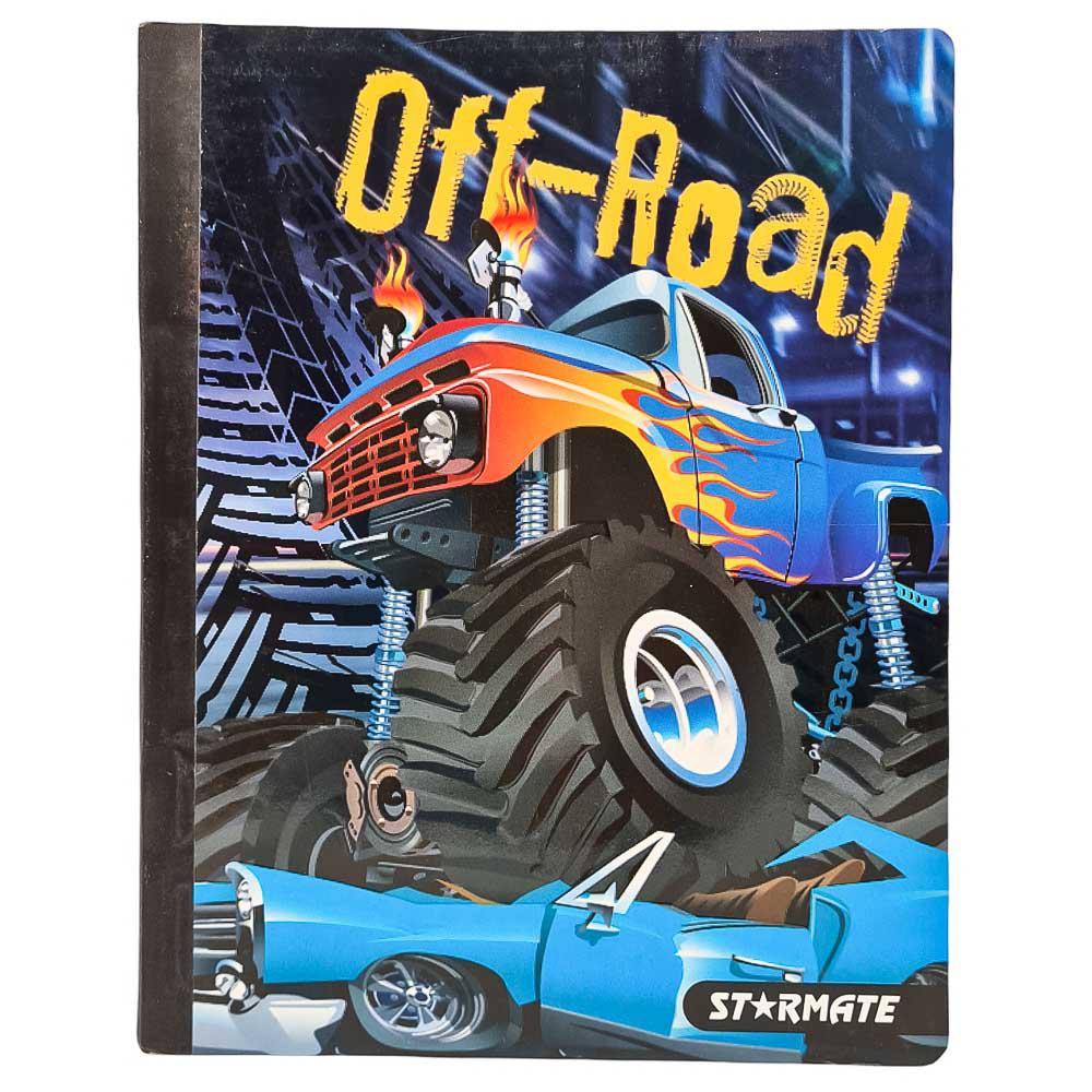 Cuaderno Cosido Grande Raya Ancha Monster 240 Páginas - Surtido