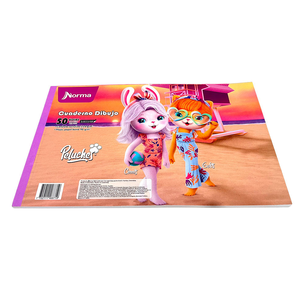 Libreta de Dibujos Norma Peluches 8.5" x 13" - Surtido