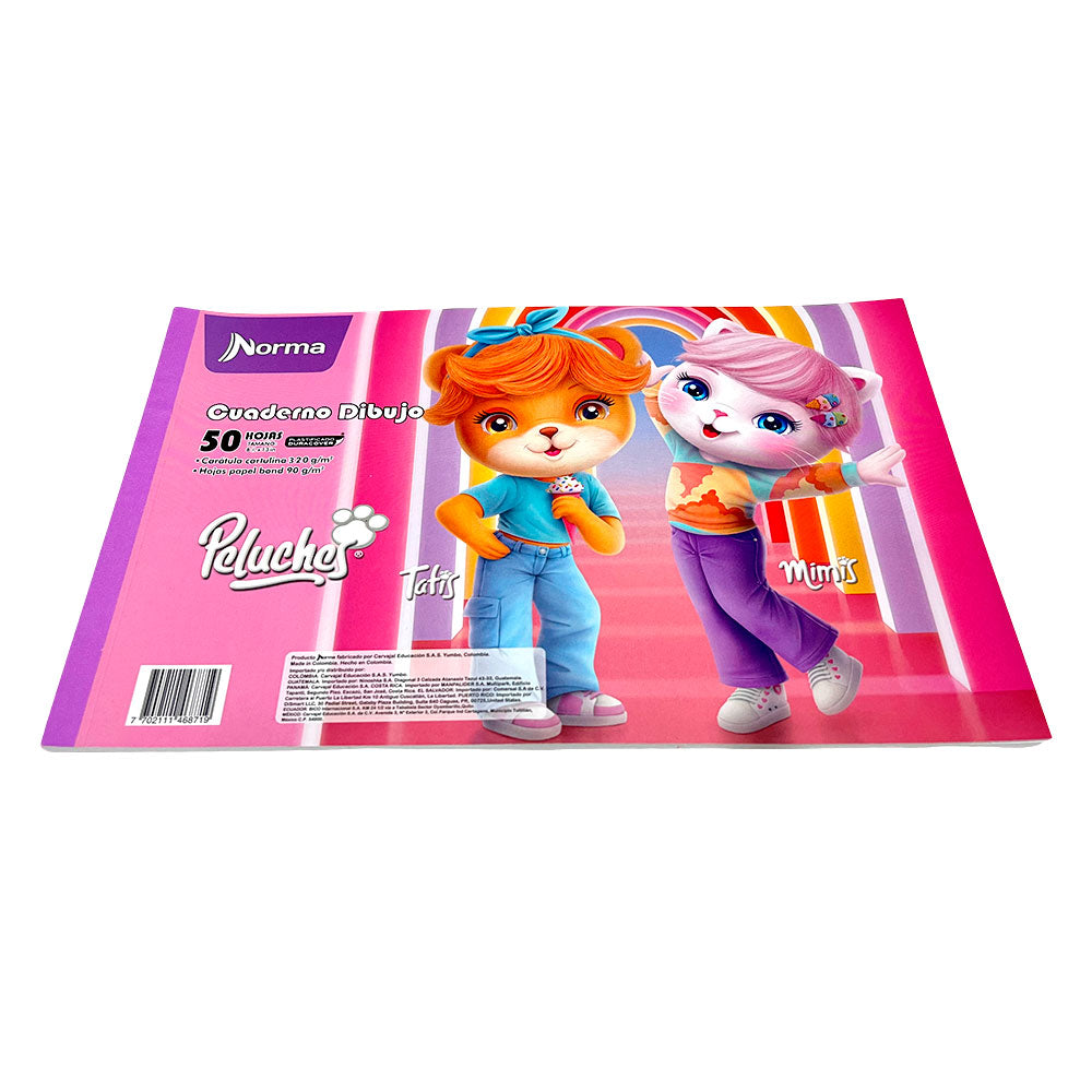 Libreta de Dibujos Norma Peluches 8.5" x 13" - Surtido