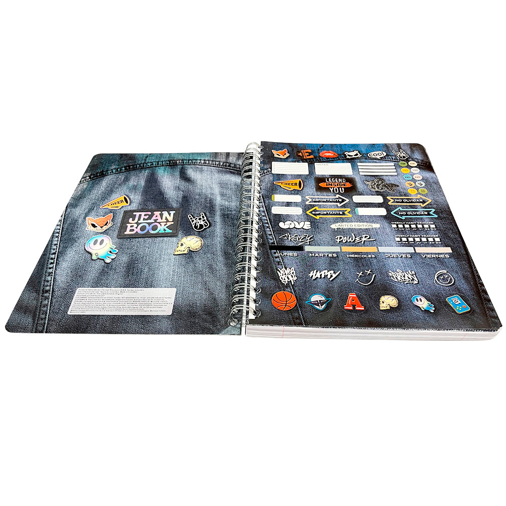 Libreta Con Espiral Doble Norma Jean Book de Cuadritos / 1 Materia / 160 Páginas / Surtido